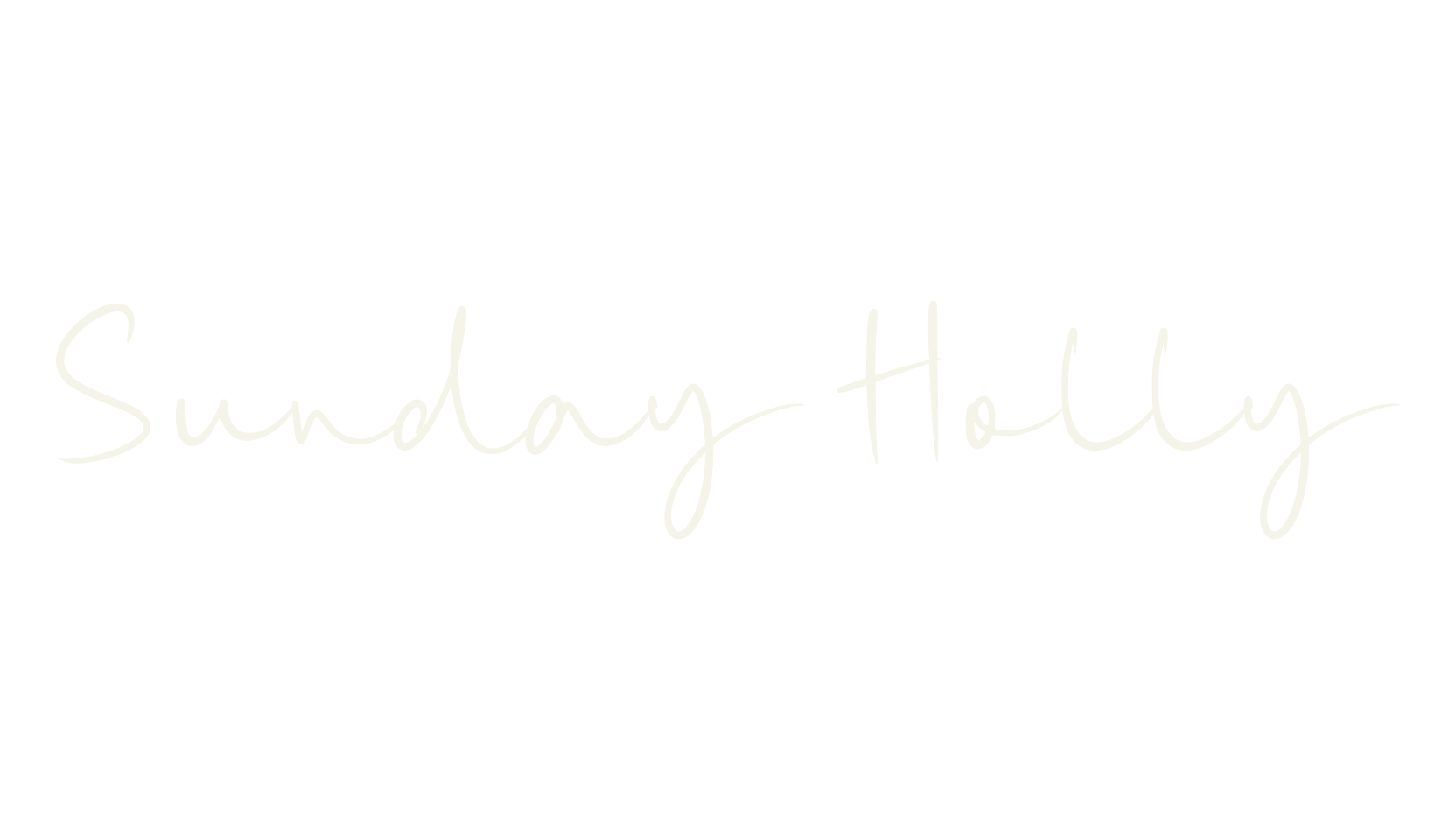 Sunday Holly, calligraphy font preview