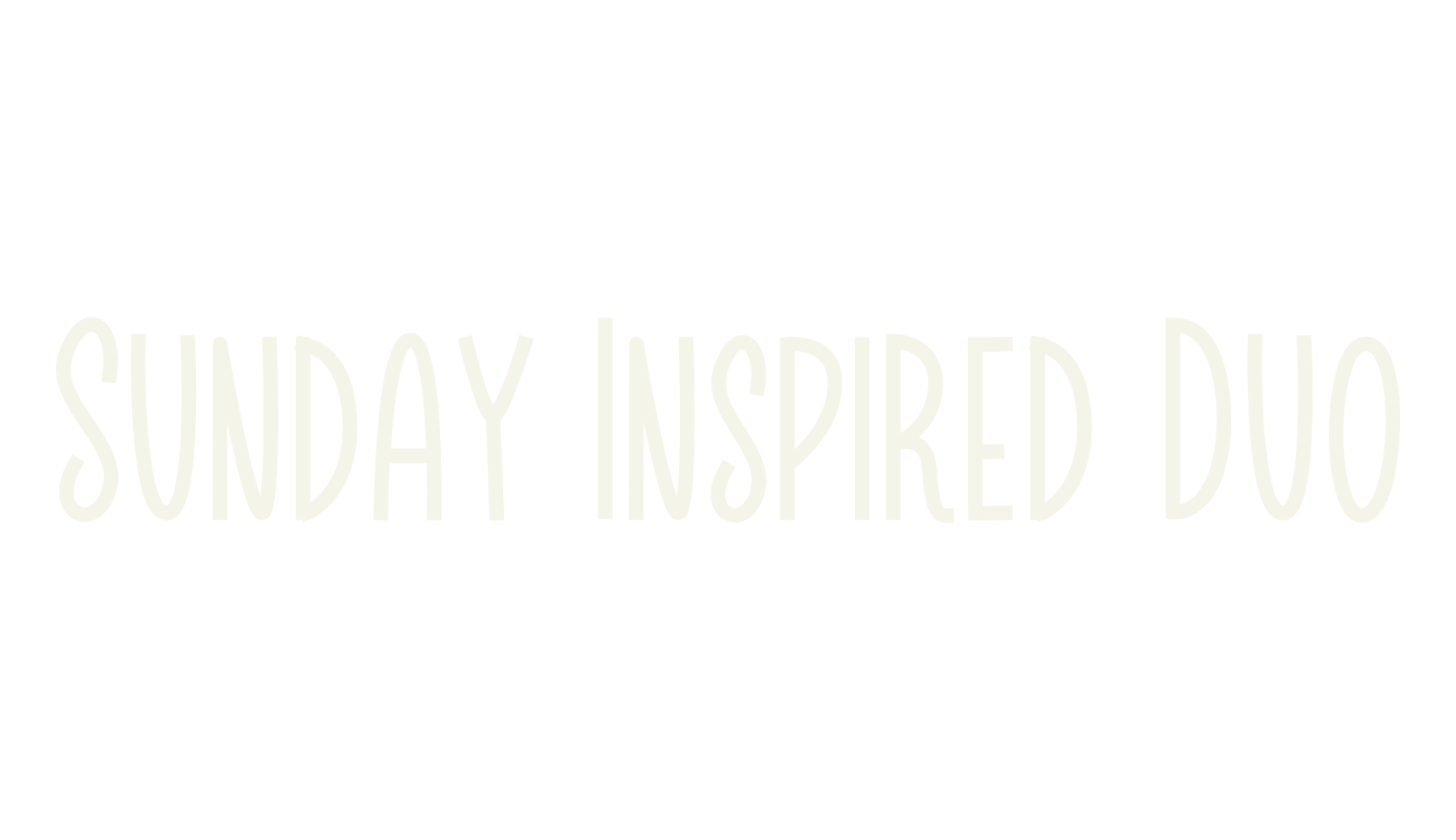 Sunday Inspired Duo, cute font preview