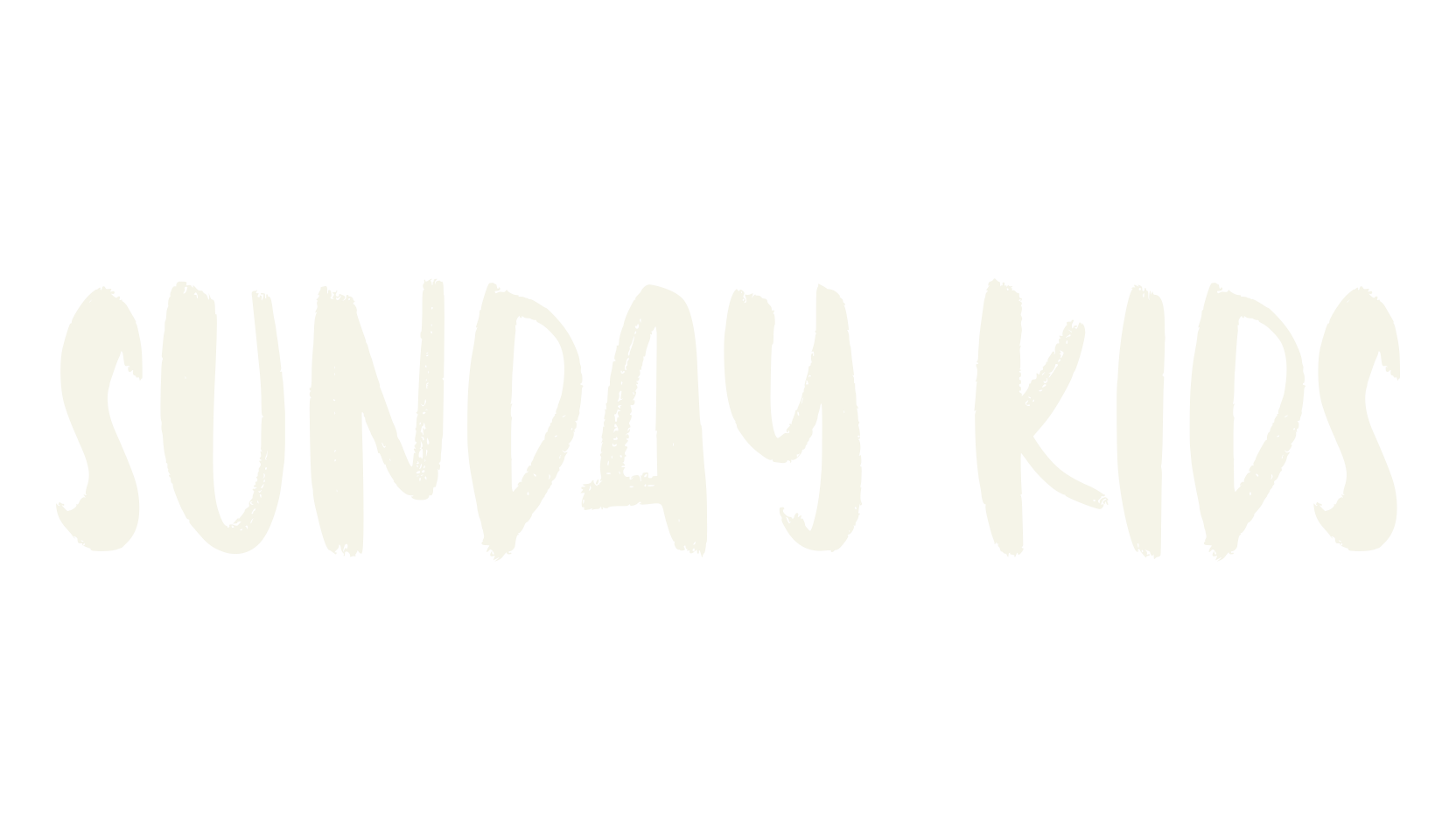 Sunday Kids, handwriting font preview