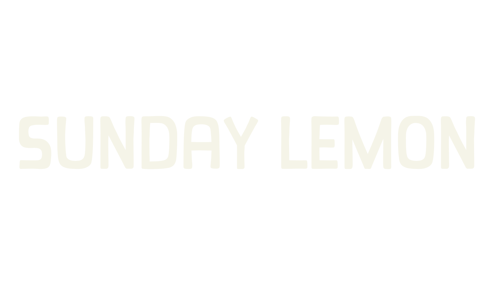 Sunday Lemon, display market font preview