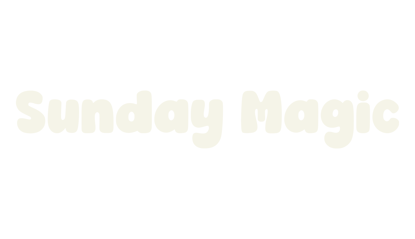 Sunday Magic, bubble letters font preview