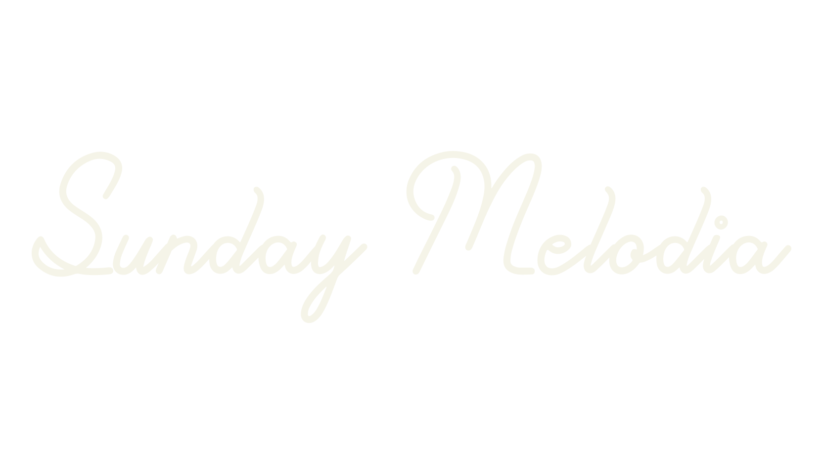 Sunday Melodia, script font preview