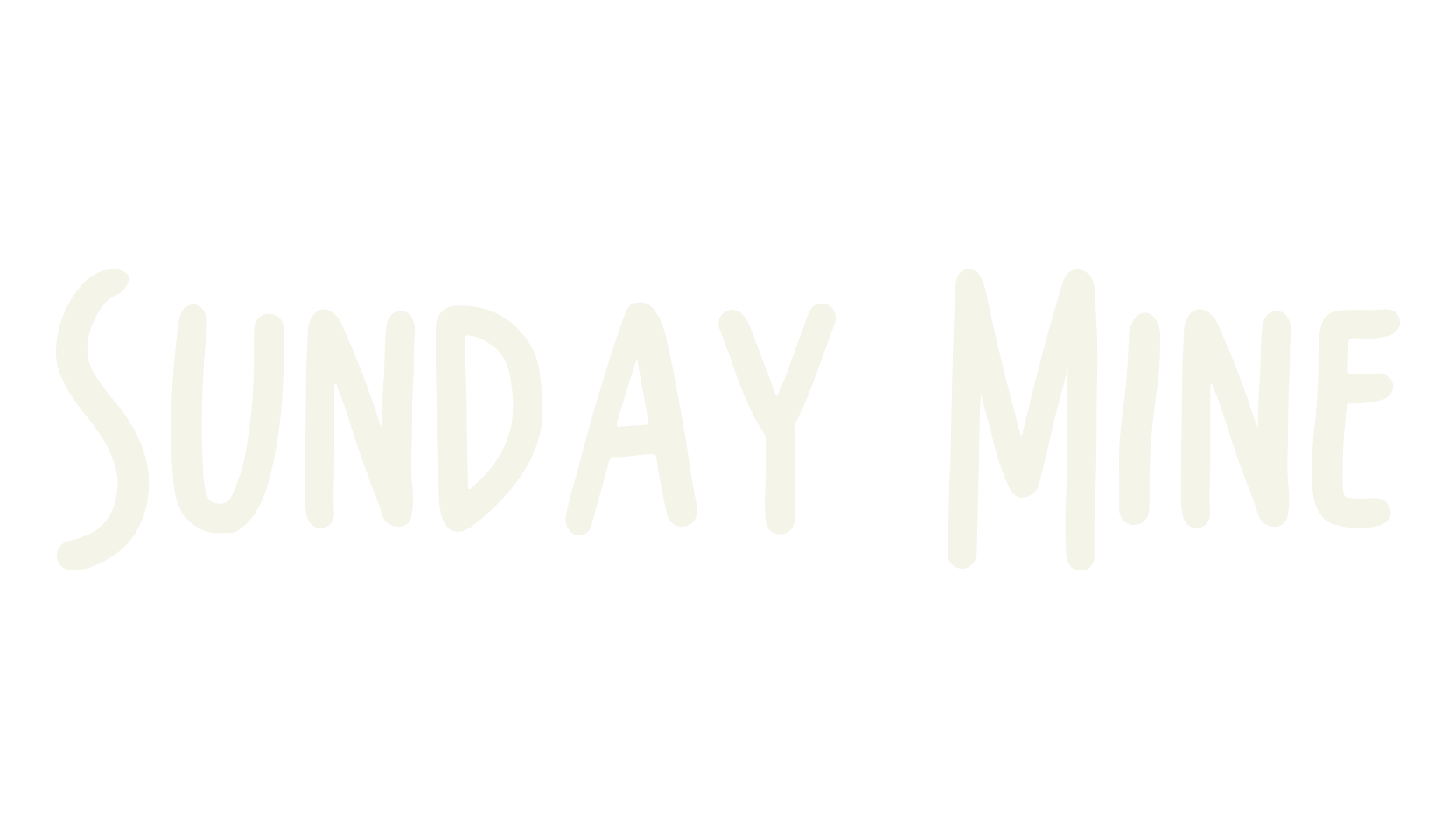 Sunday Mine, handwritten font preview