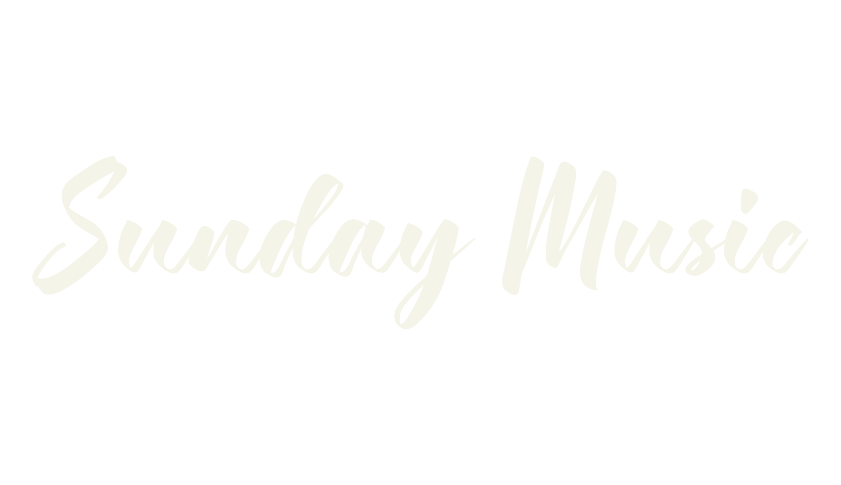 Sunday Music, music font preview