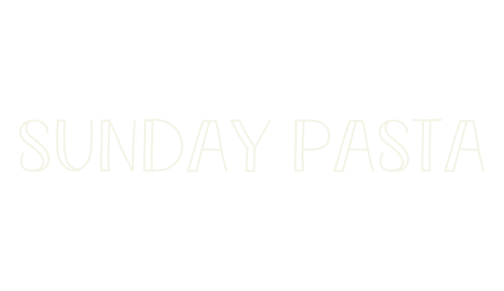 Sunday Pasta, display market font preview