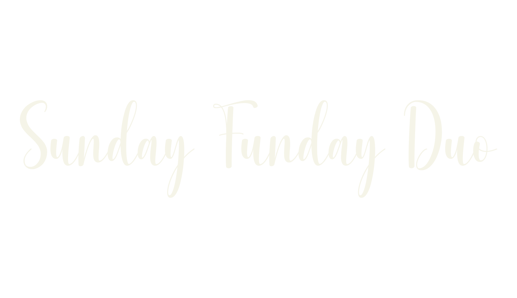 Sunday Funday Duo, script font preview