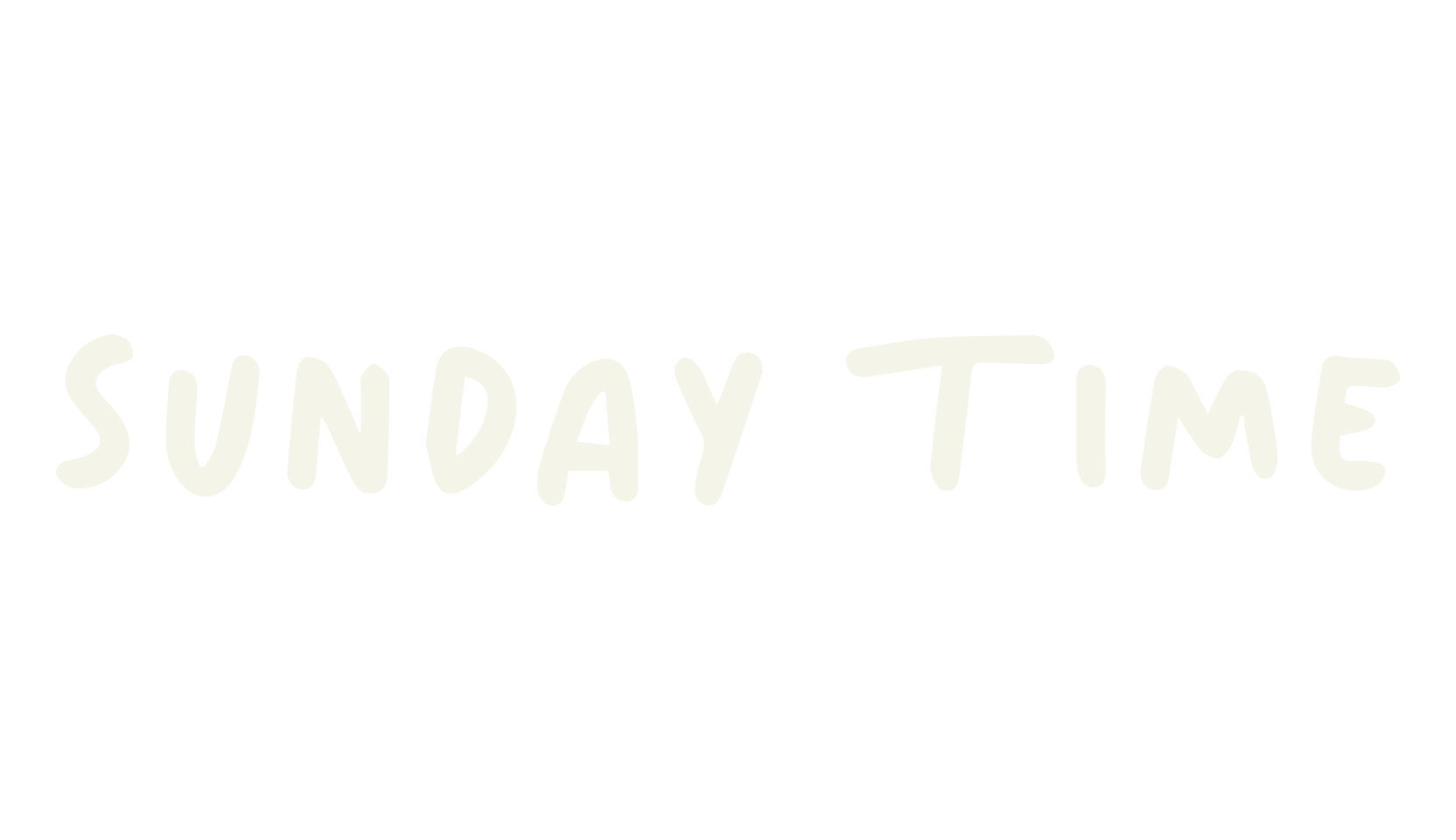 Sunday Time, hand drawn font preview