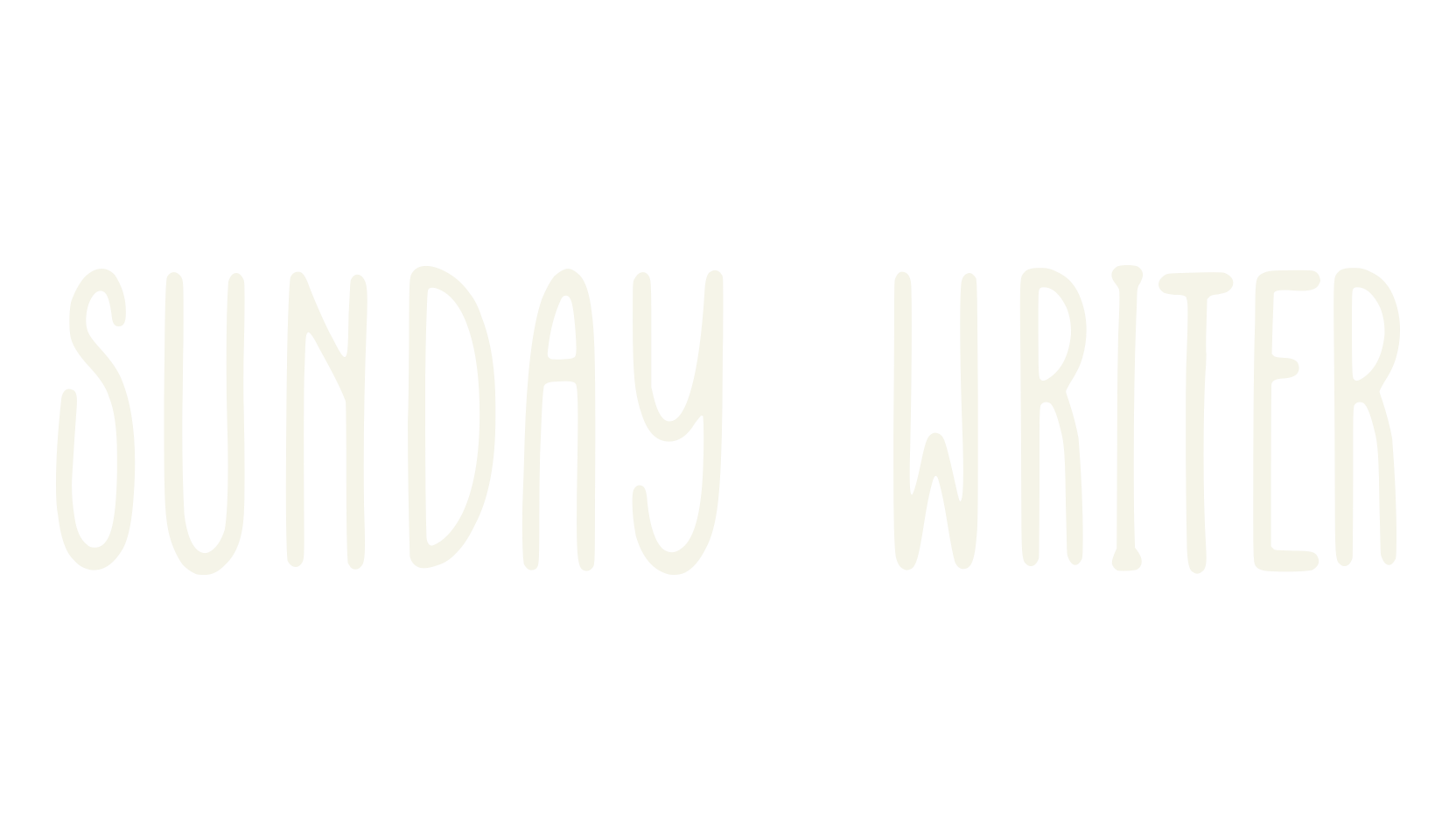 Sunday Writer, typewriter font preview