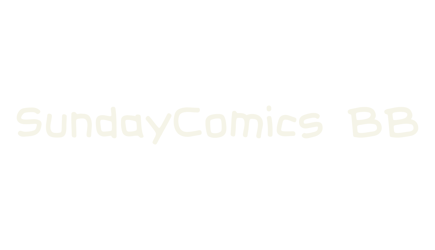 SundayComics BB, display market font preview