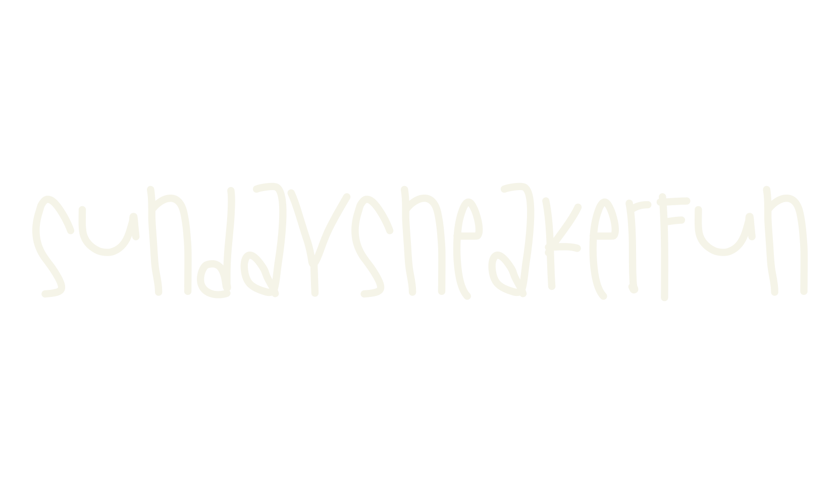 SundaySneakerFun, handwritten font preview