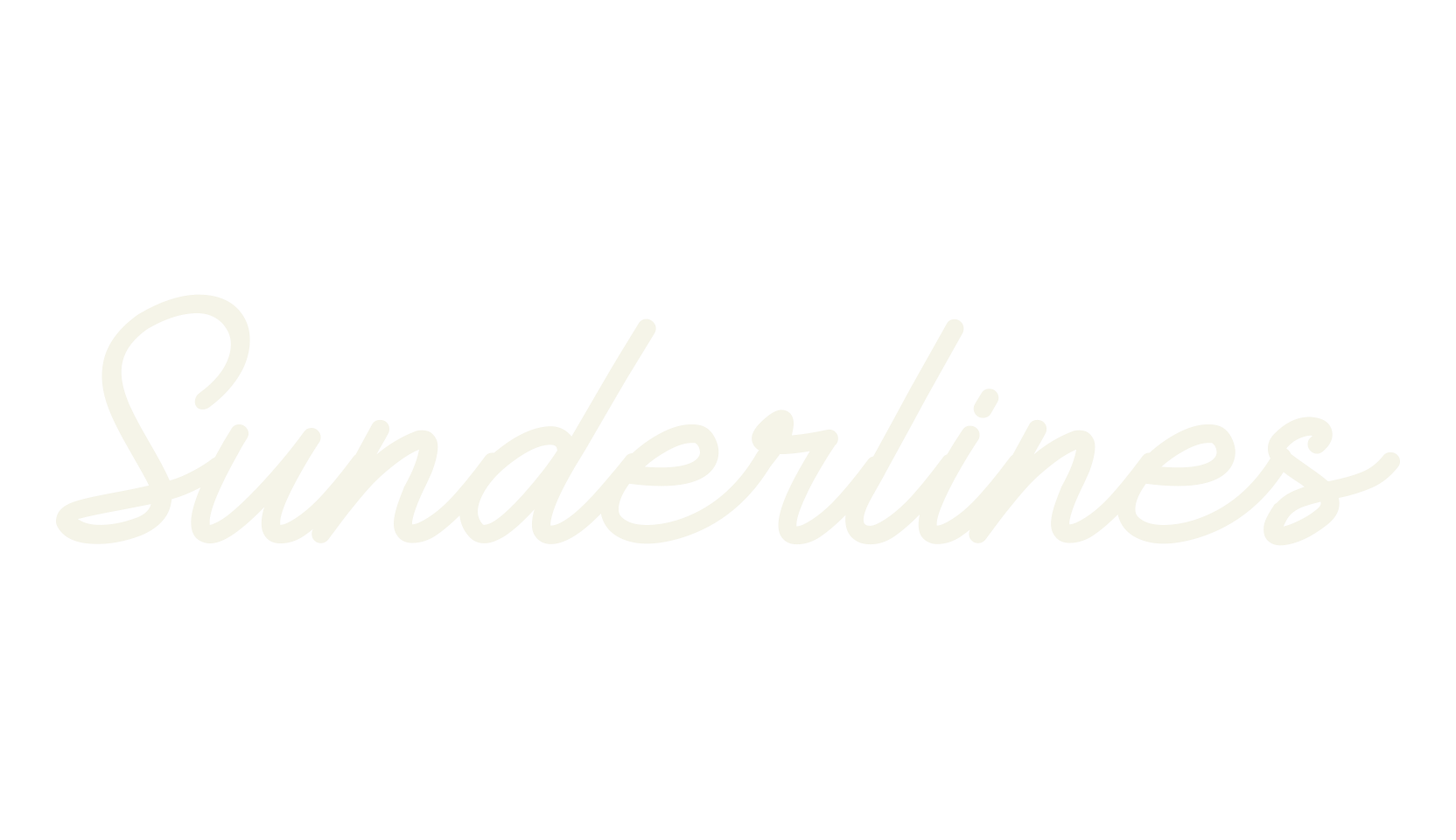 Sunderlines, cursive font preview