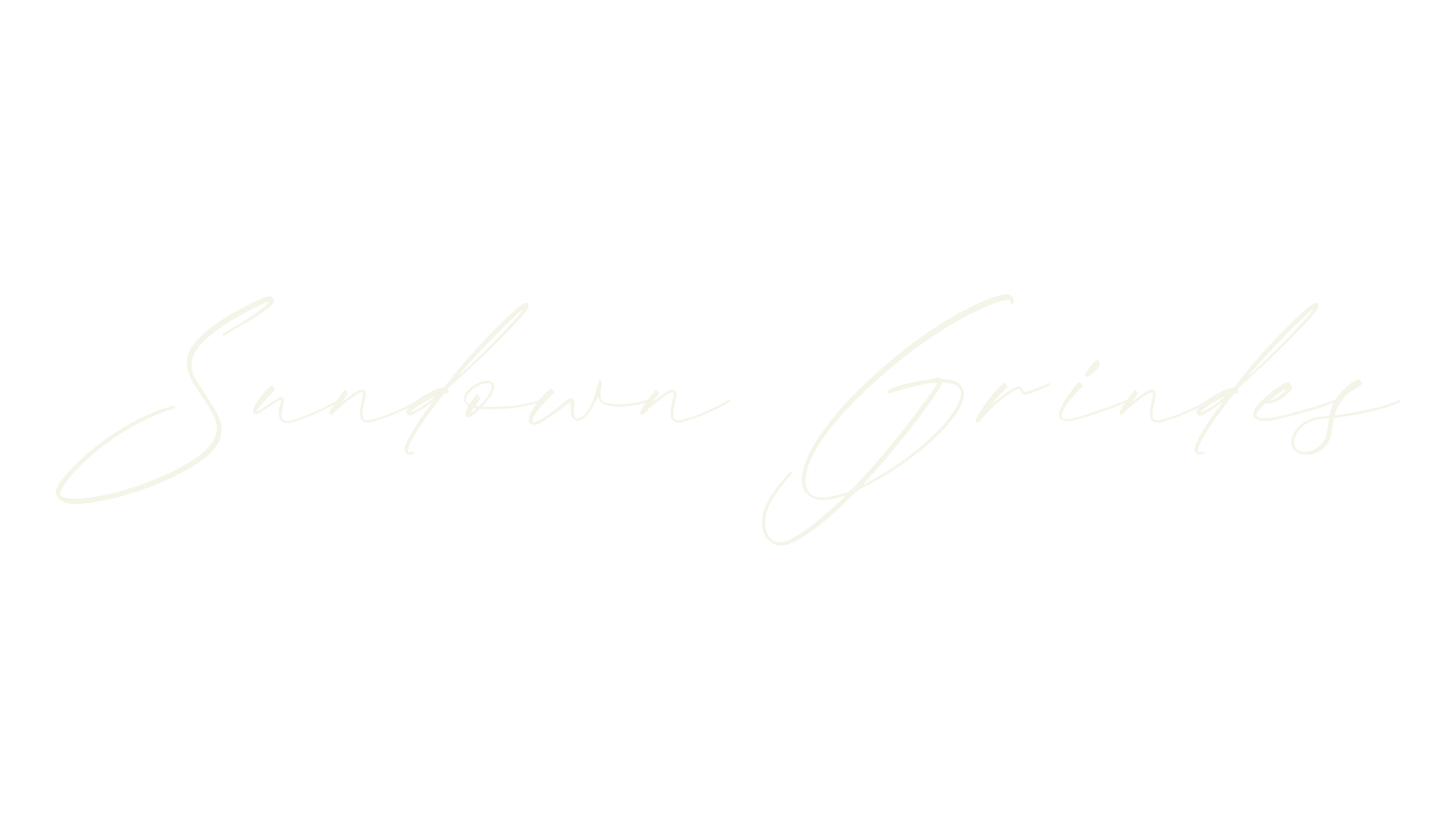 Sundown Grindes, calligraphy font preview