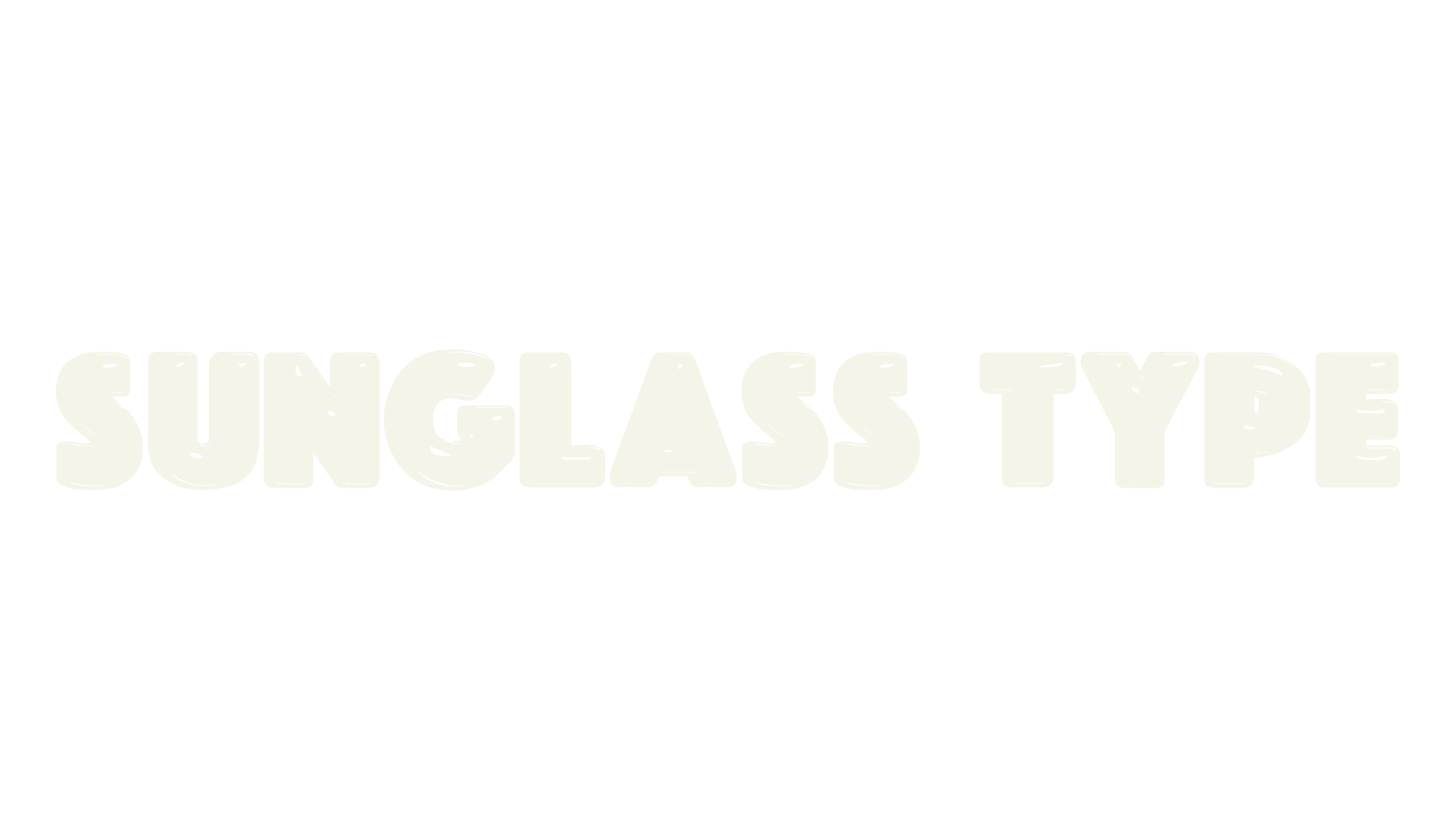SUNGLASS TYPE, fashion sign font preview
