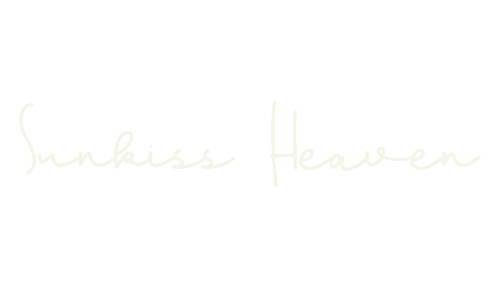 Sunkiss Heaven, cursive font preview