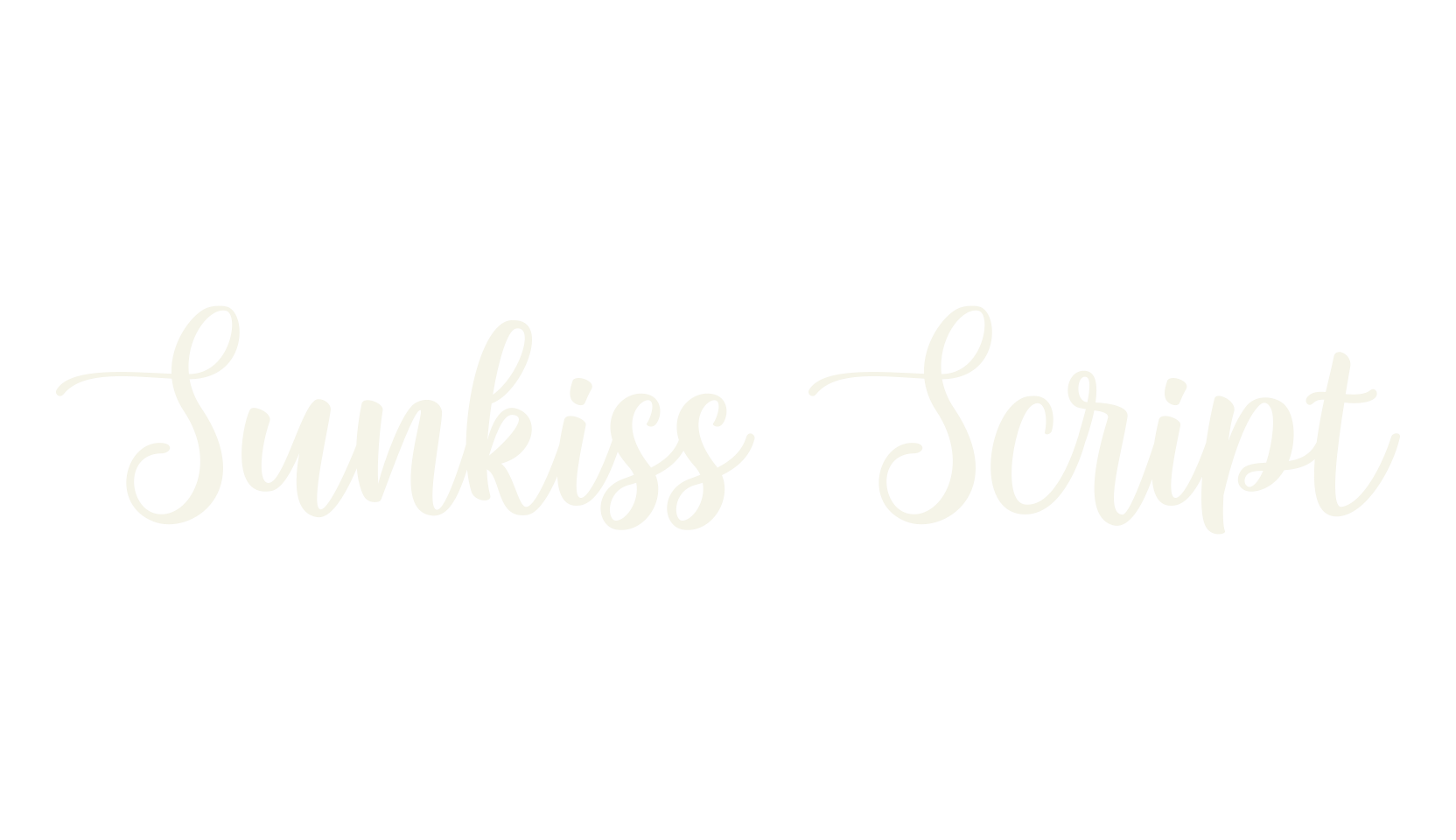 Sunkiss Script, script font preview