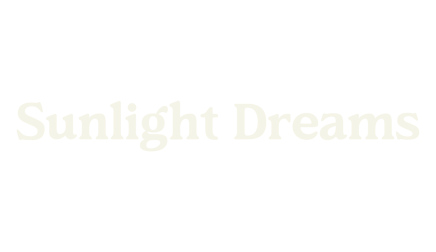 Sunlight Dreams, vintage font preview