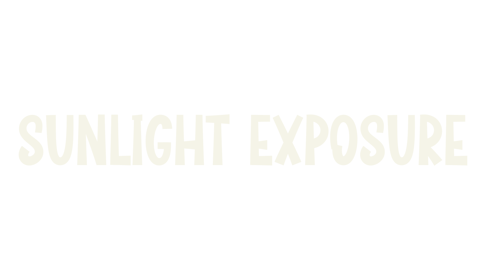 Sunlight Exposure, script font preview