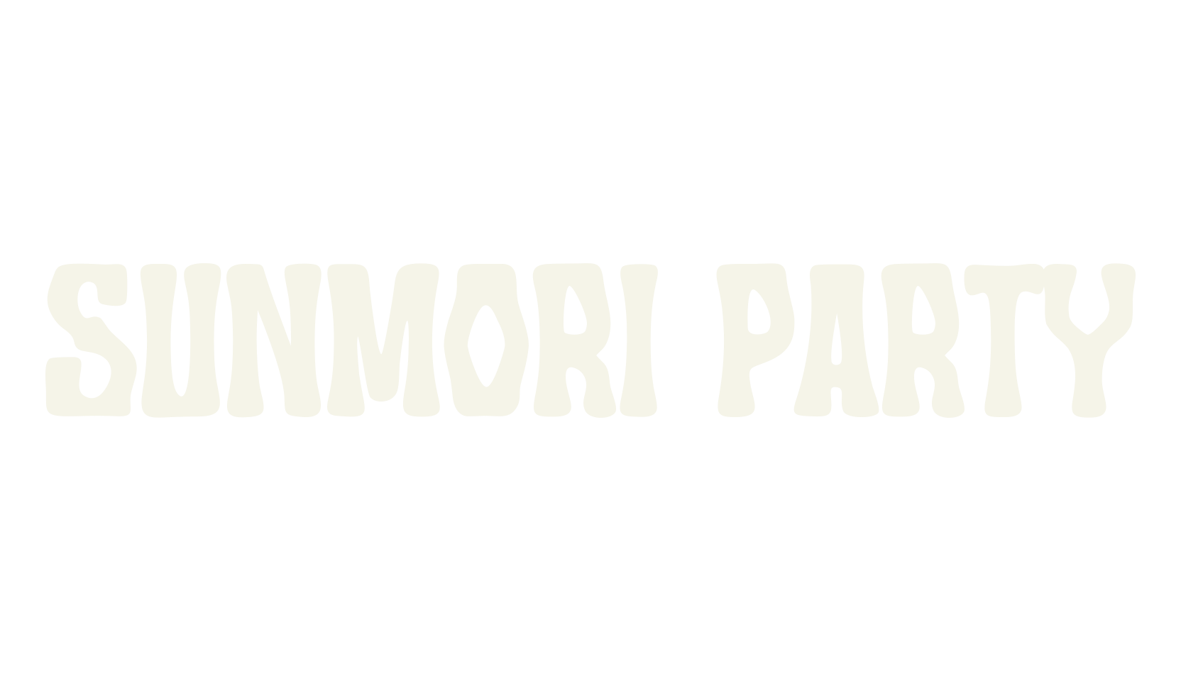 Sunmori Party, unique font preview