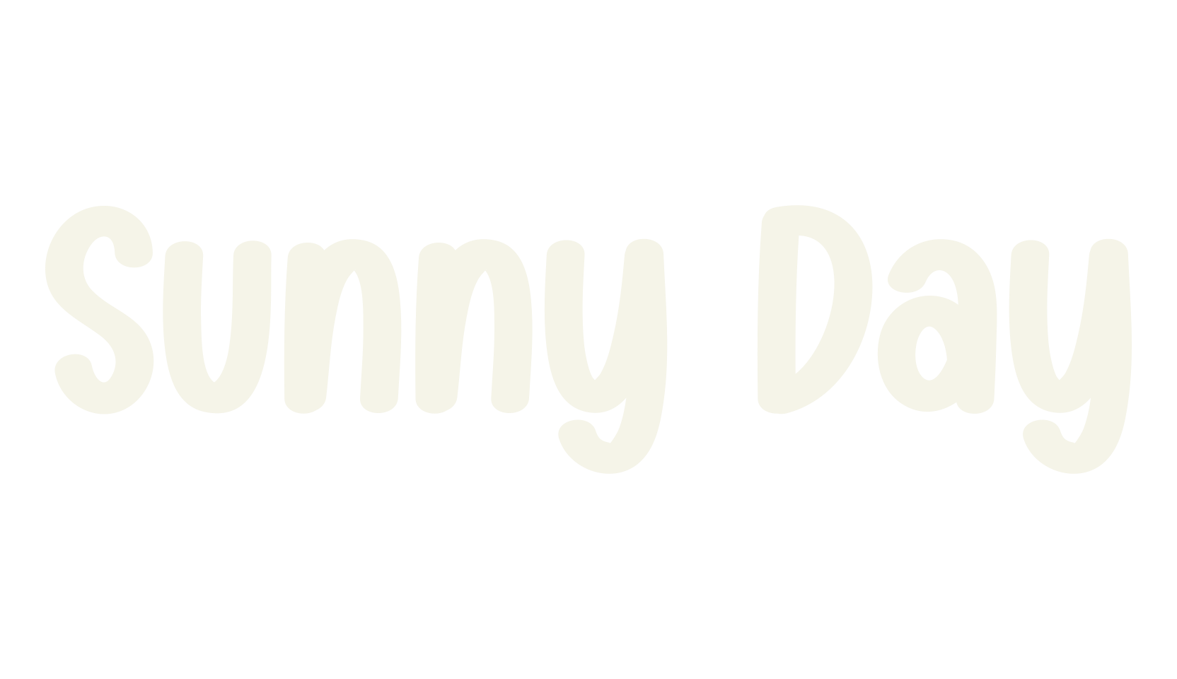 Sunny Day, script font preview