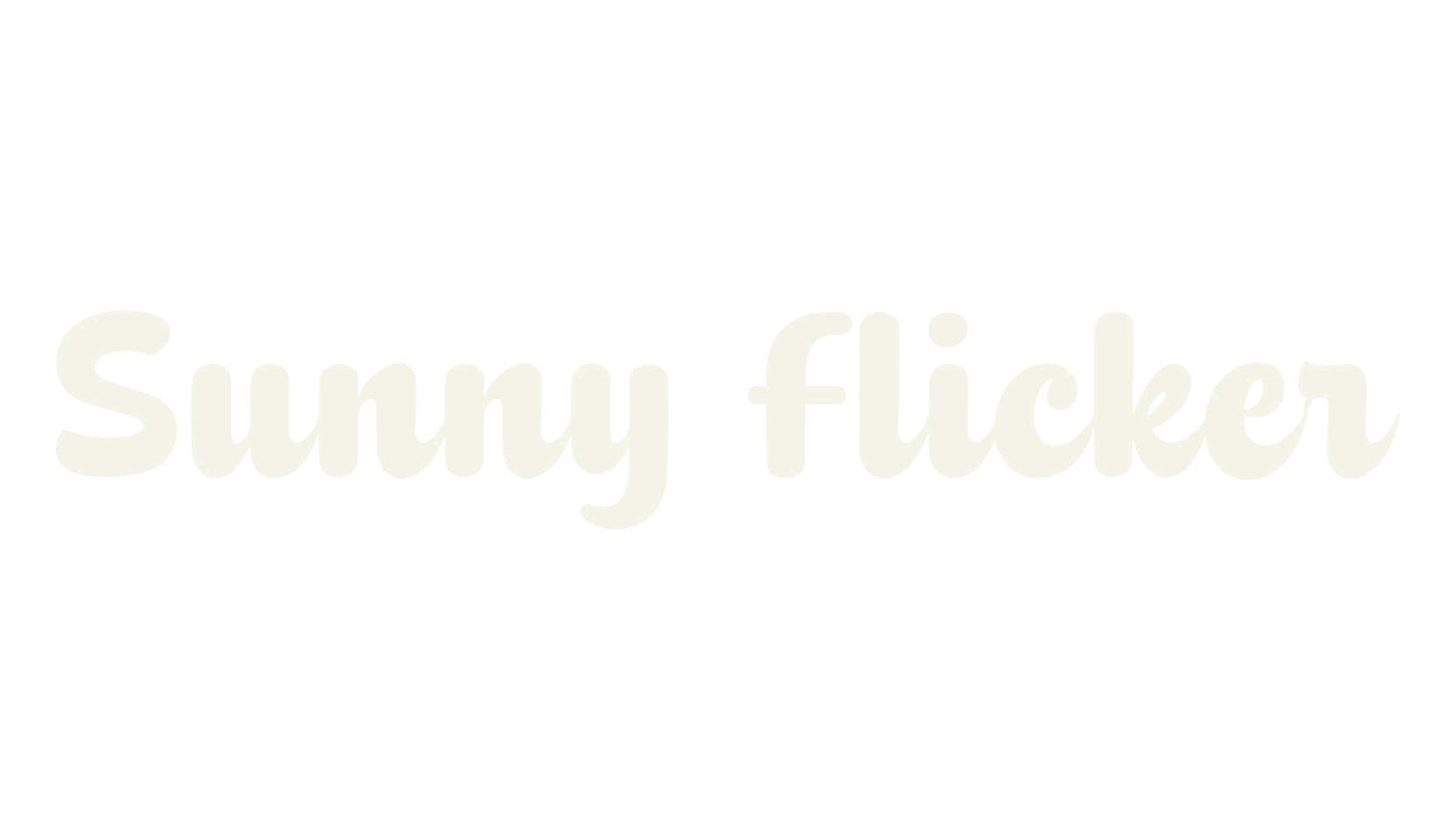 Sunny Flicker, cursive font preview