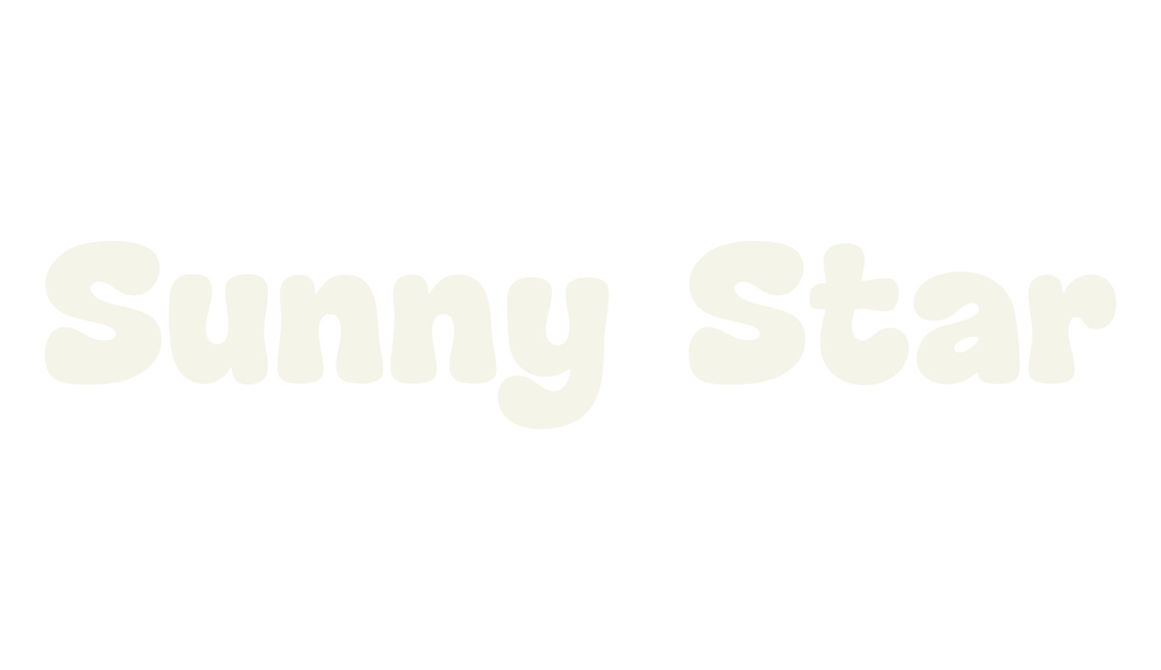 Sunny Star, cute font preview