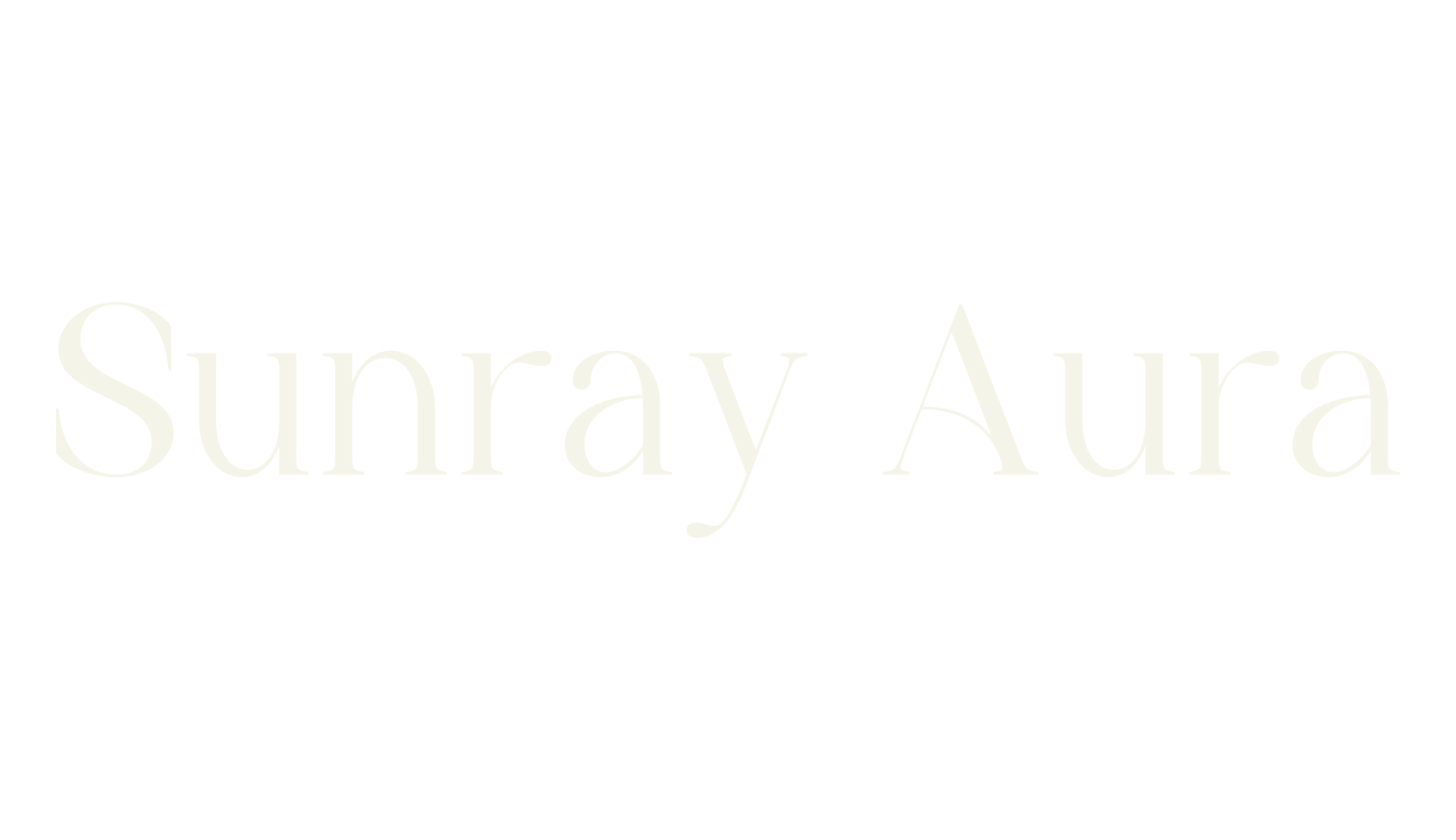 Sunray Aura, script font preview