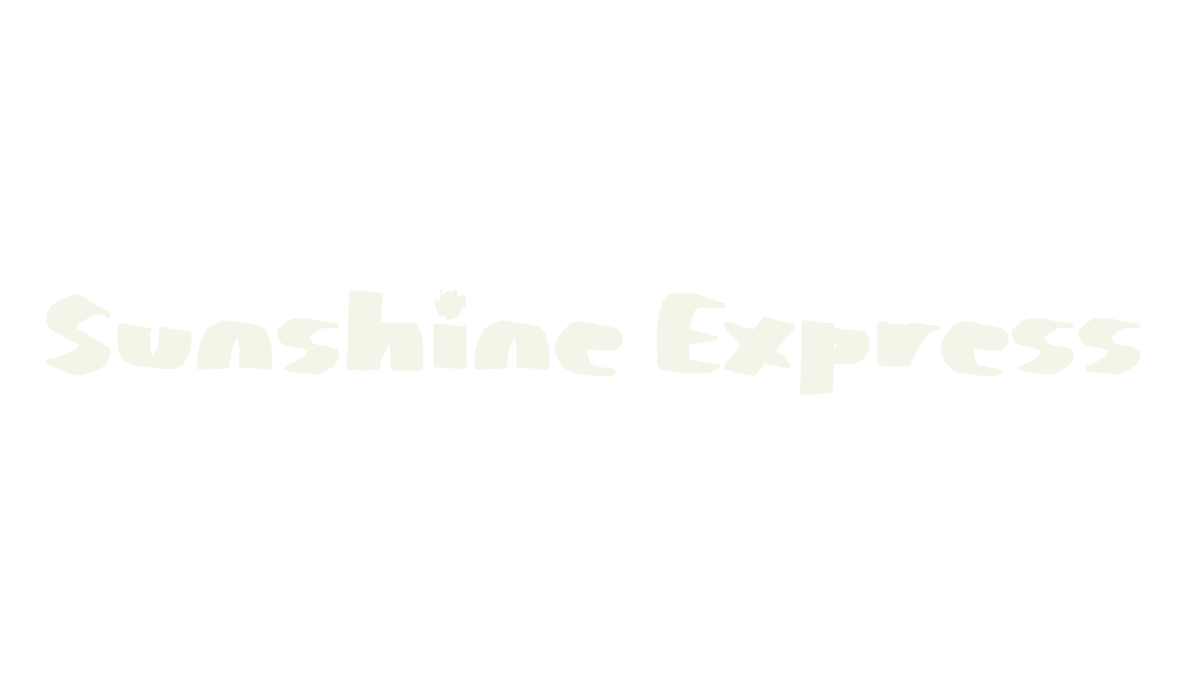 Sunshine Express, handwritten font preview