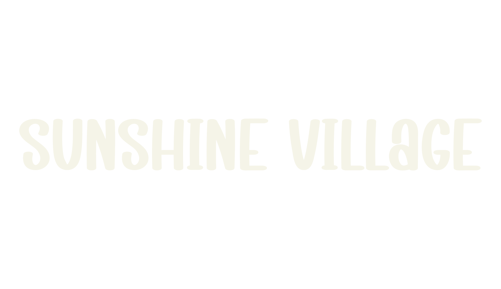 Sunshine Village, handwriting font preview
