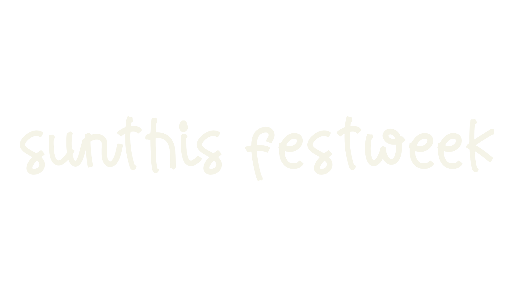sunthis festweek, script font preview