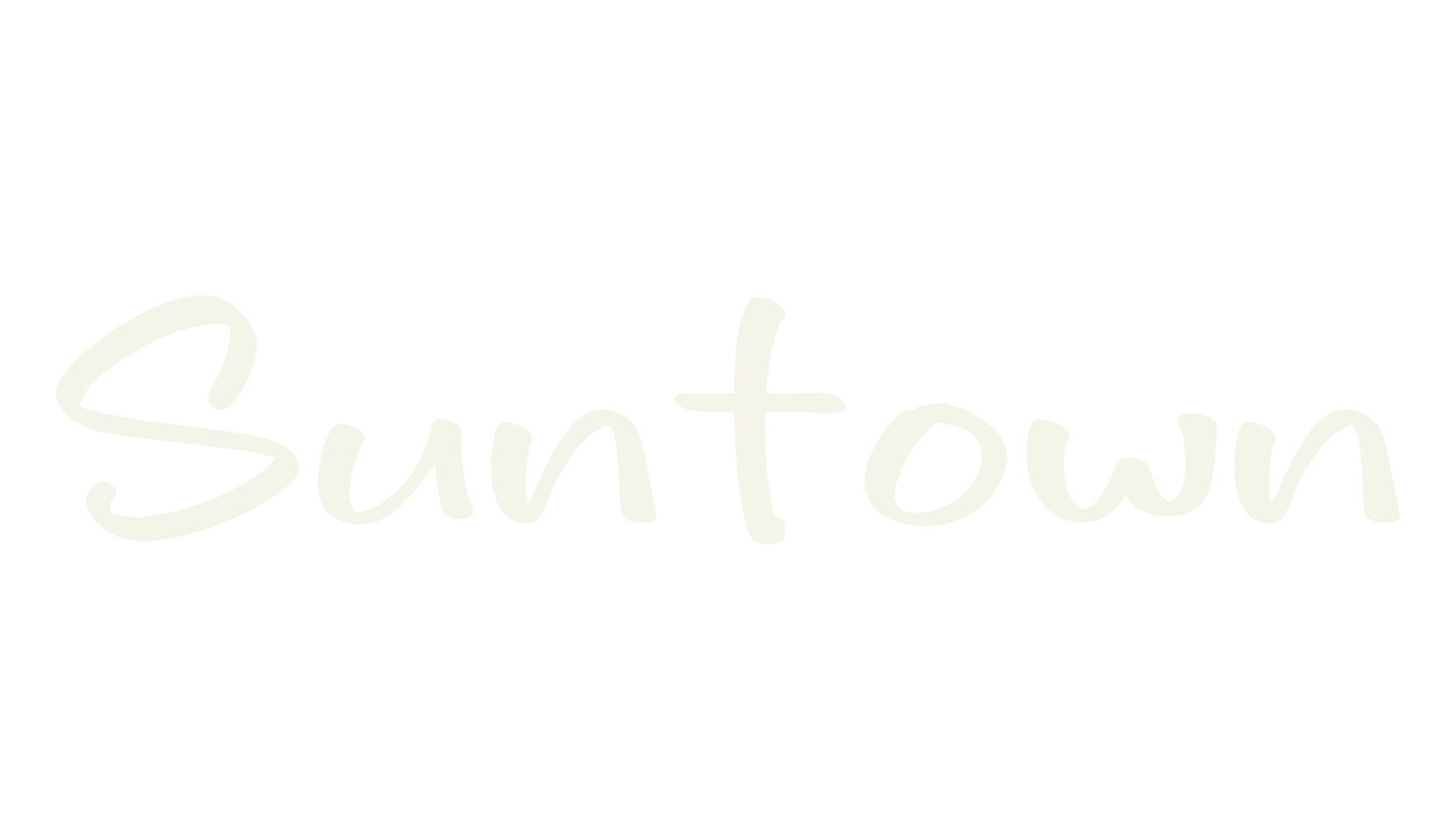 Suntown, script font preview