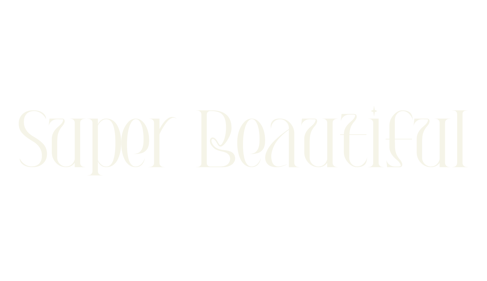 Super Beautiful, beautiful font preview