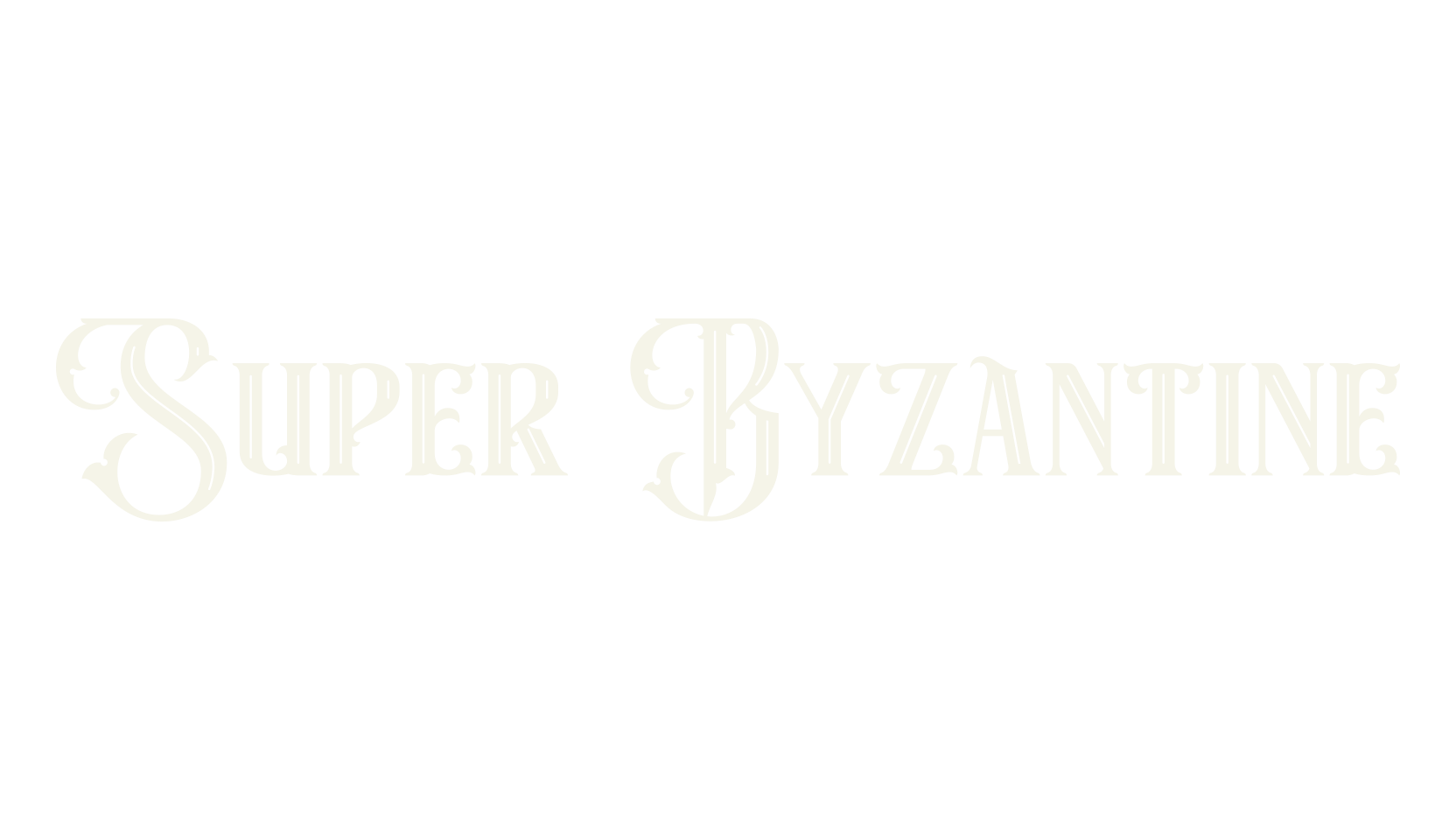 Super Byzantine, vintage font preview