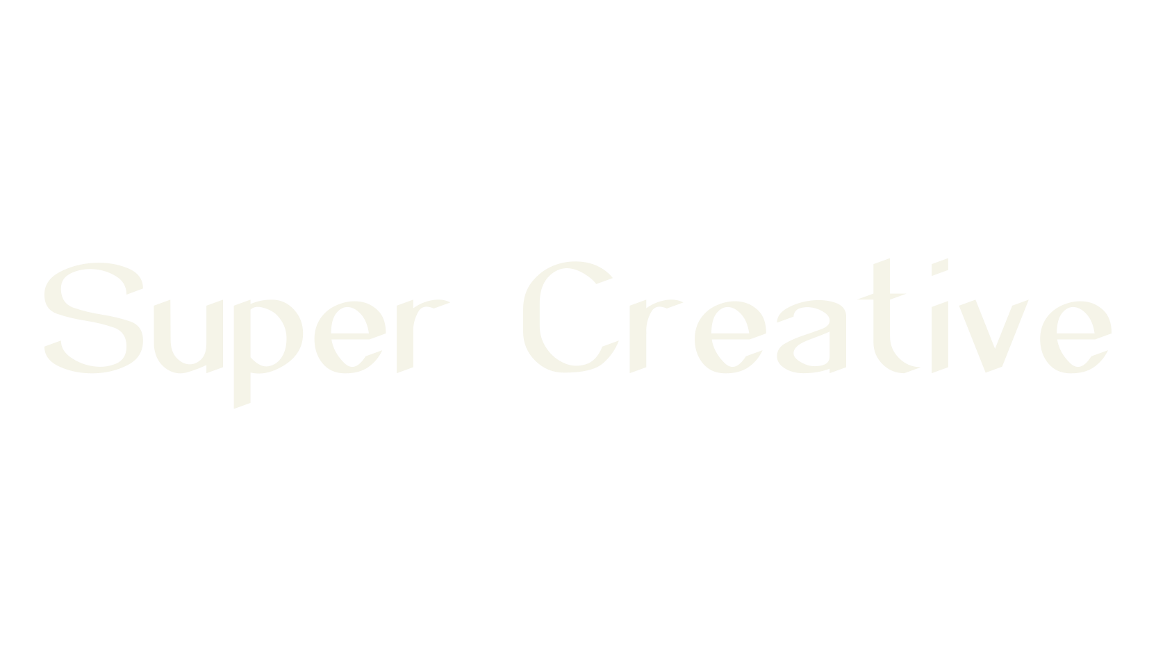 Super Creative, display market font preview