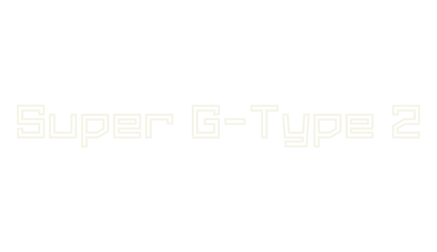 Super G-Type 2, super font preview