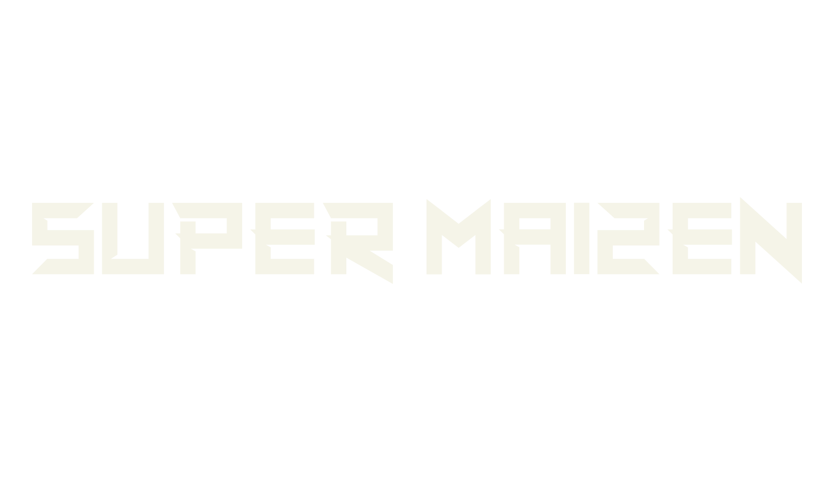 Super Maizen, futuristic font preview