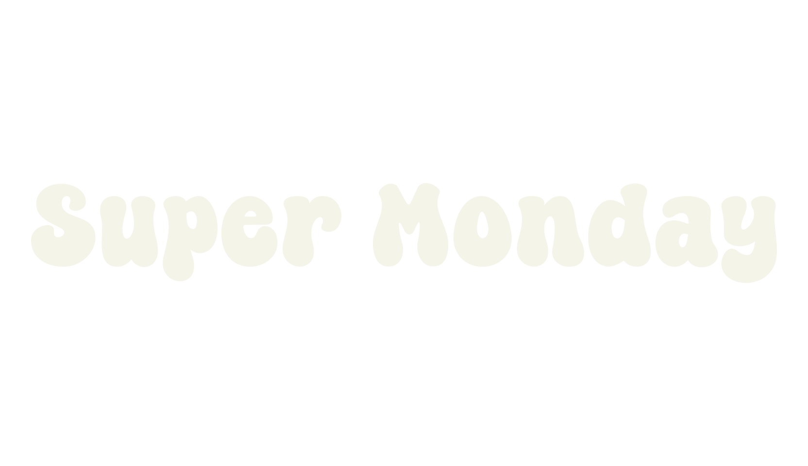Super Monday, display market font preview
