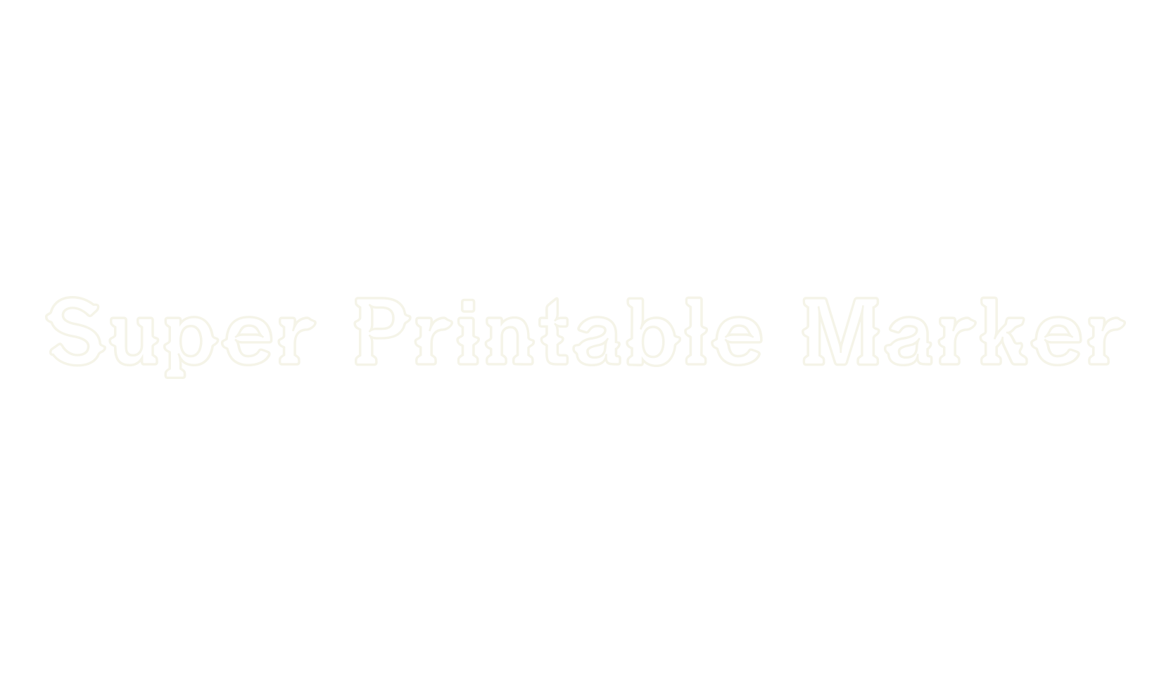 Super Printable Marker, old english font preview