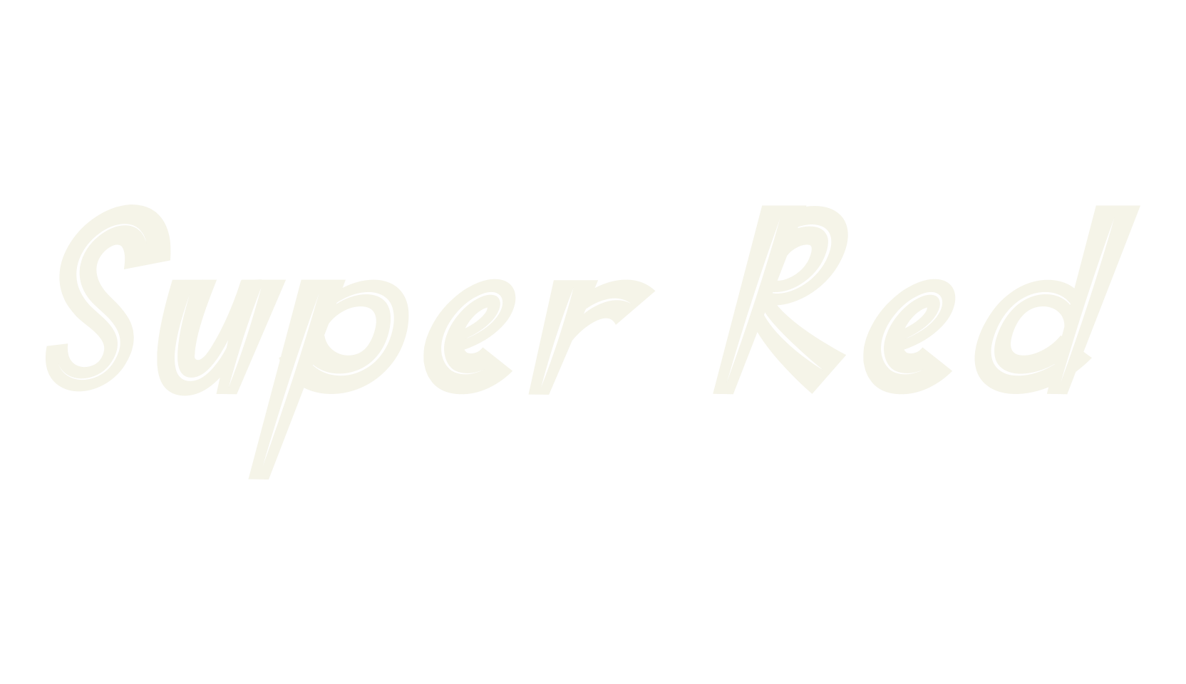 Super Red, hero font preview