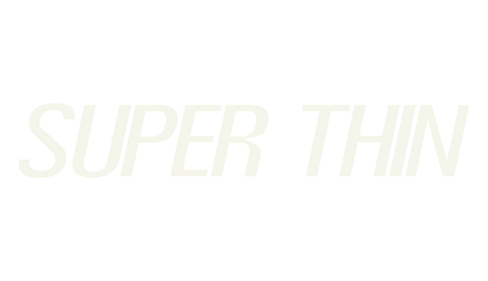 Super Thin, thin font preview