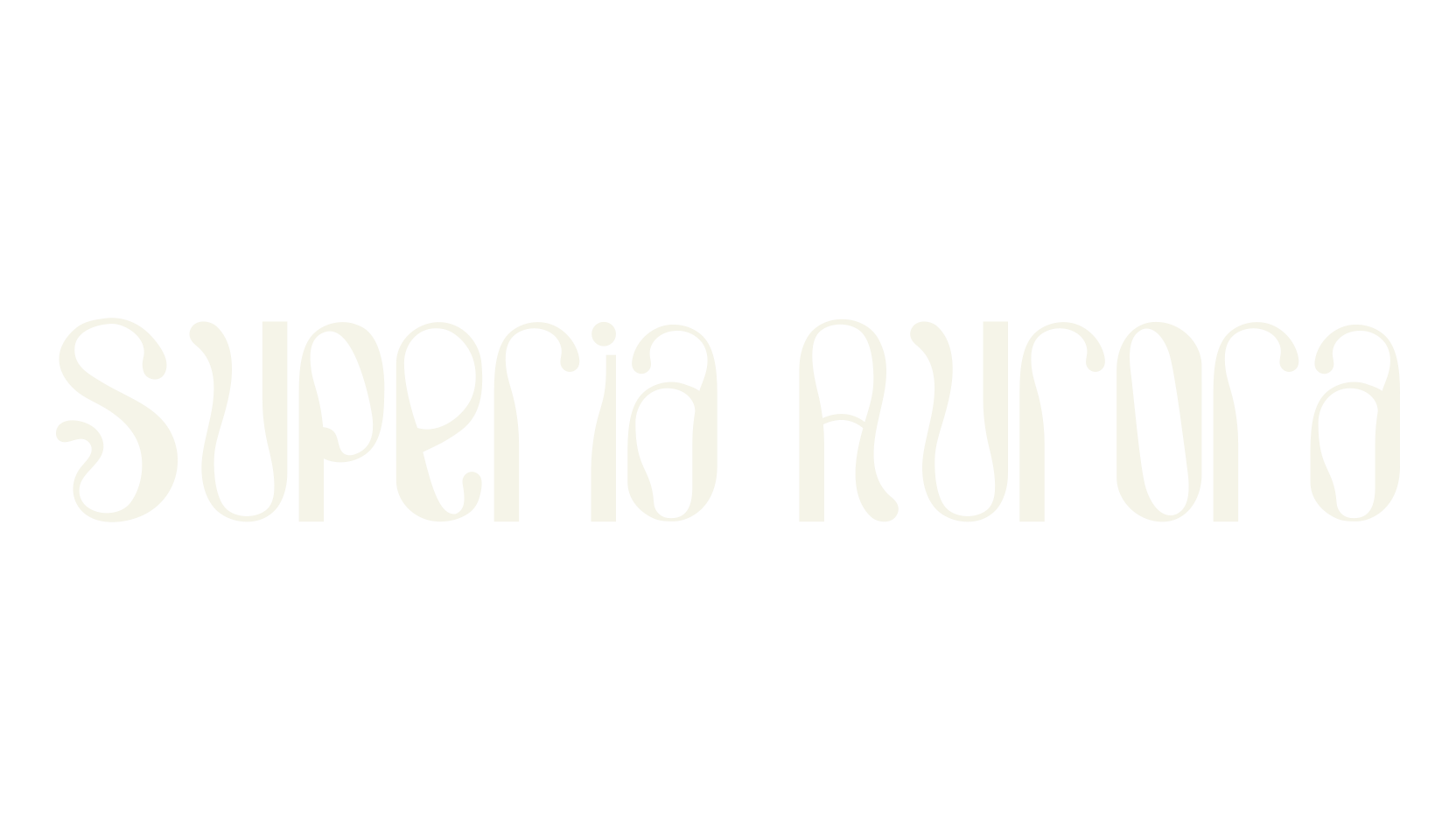 Superia Aurora, display market font preview