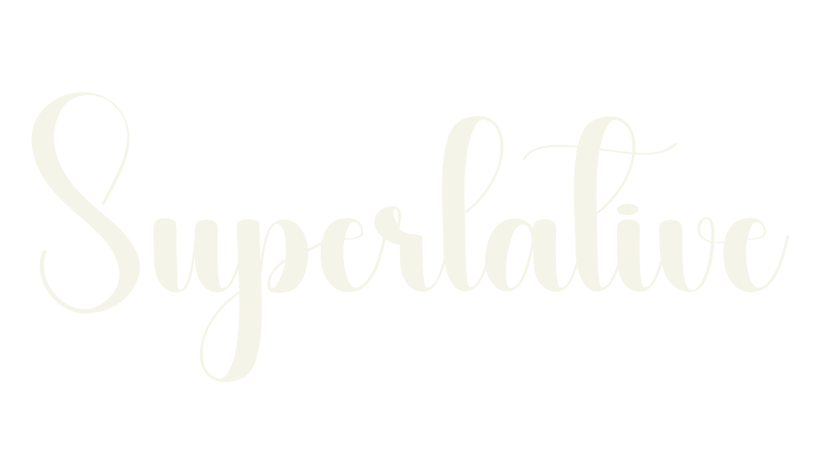 Superlative, calligraphy font preview