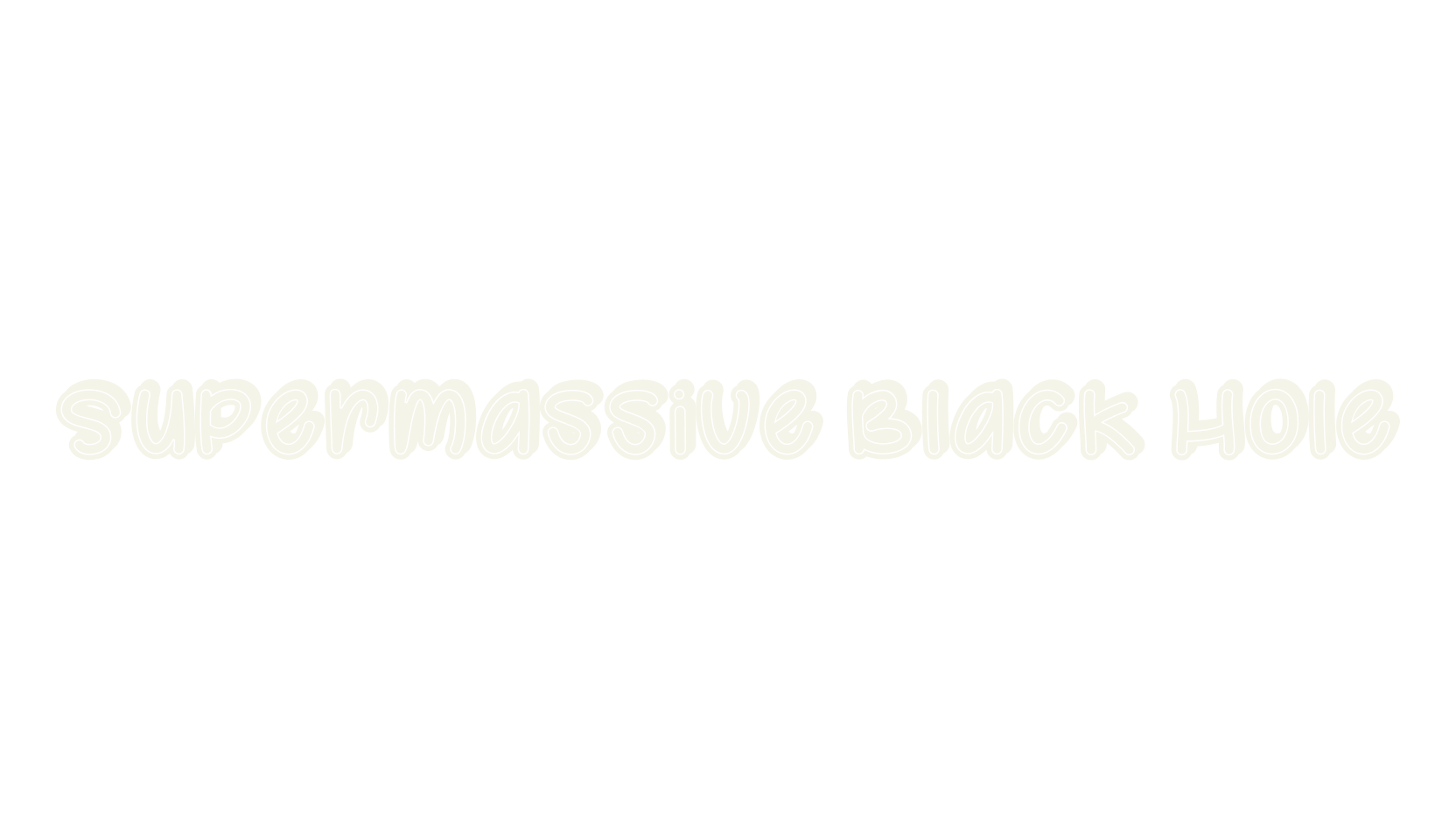Supermassive Black Hole, display market font preview