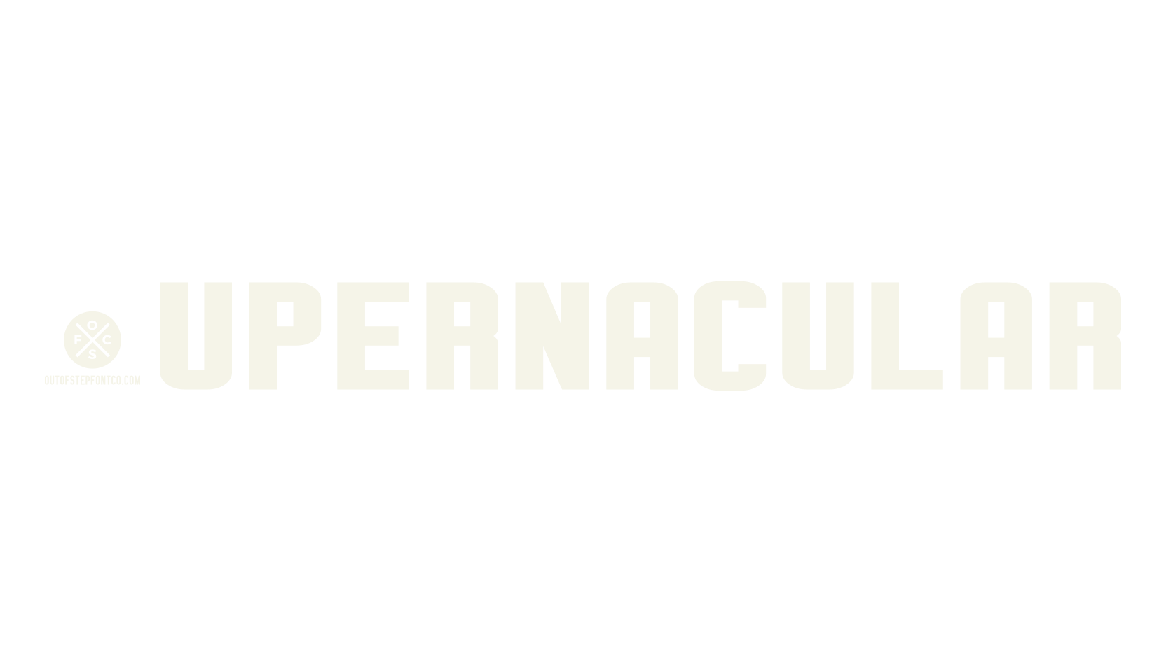 Supernacular, sans serif font preview