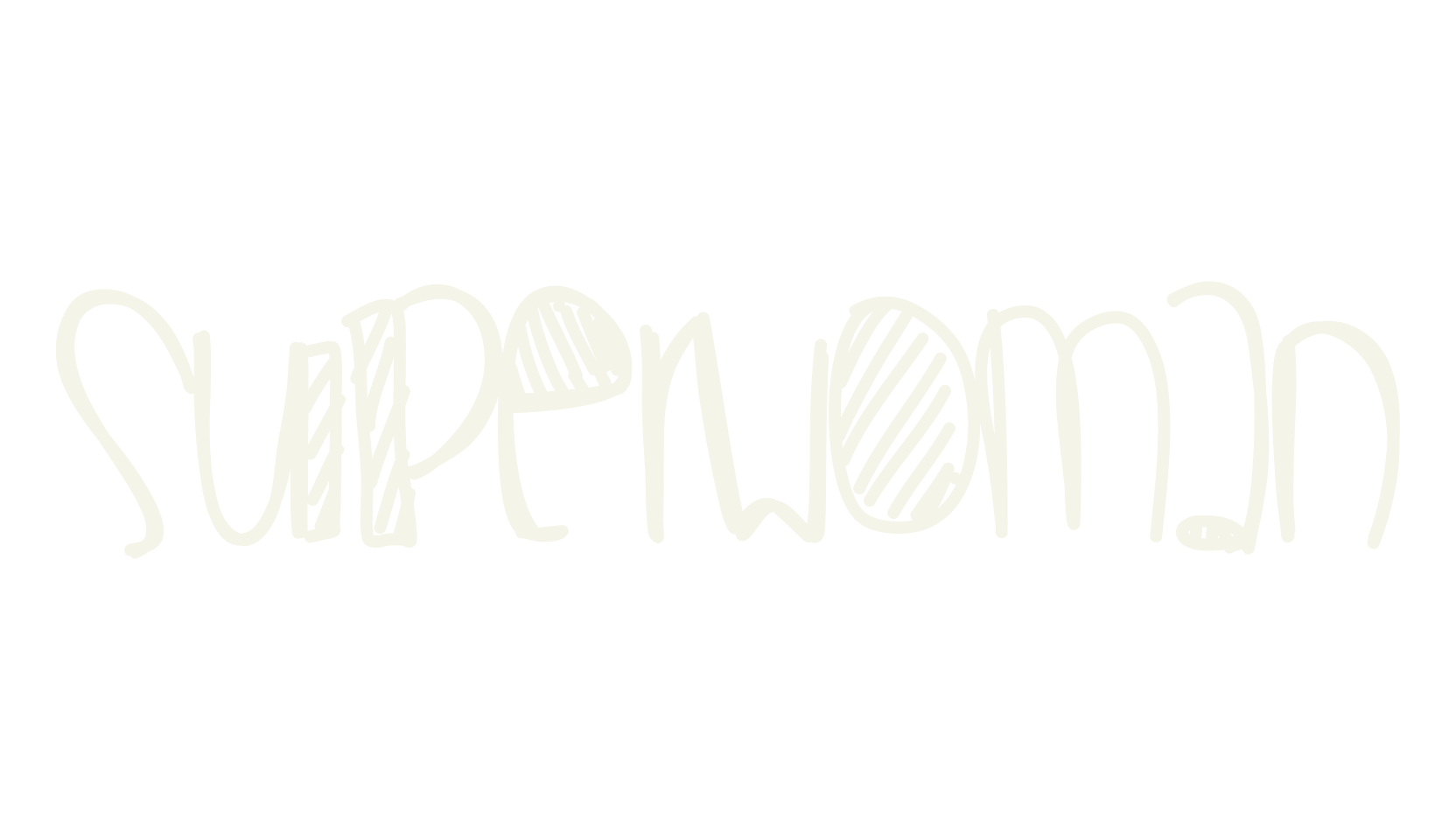 Superwoman, handwritten font preview