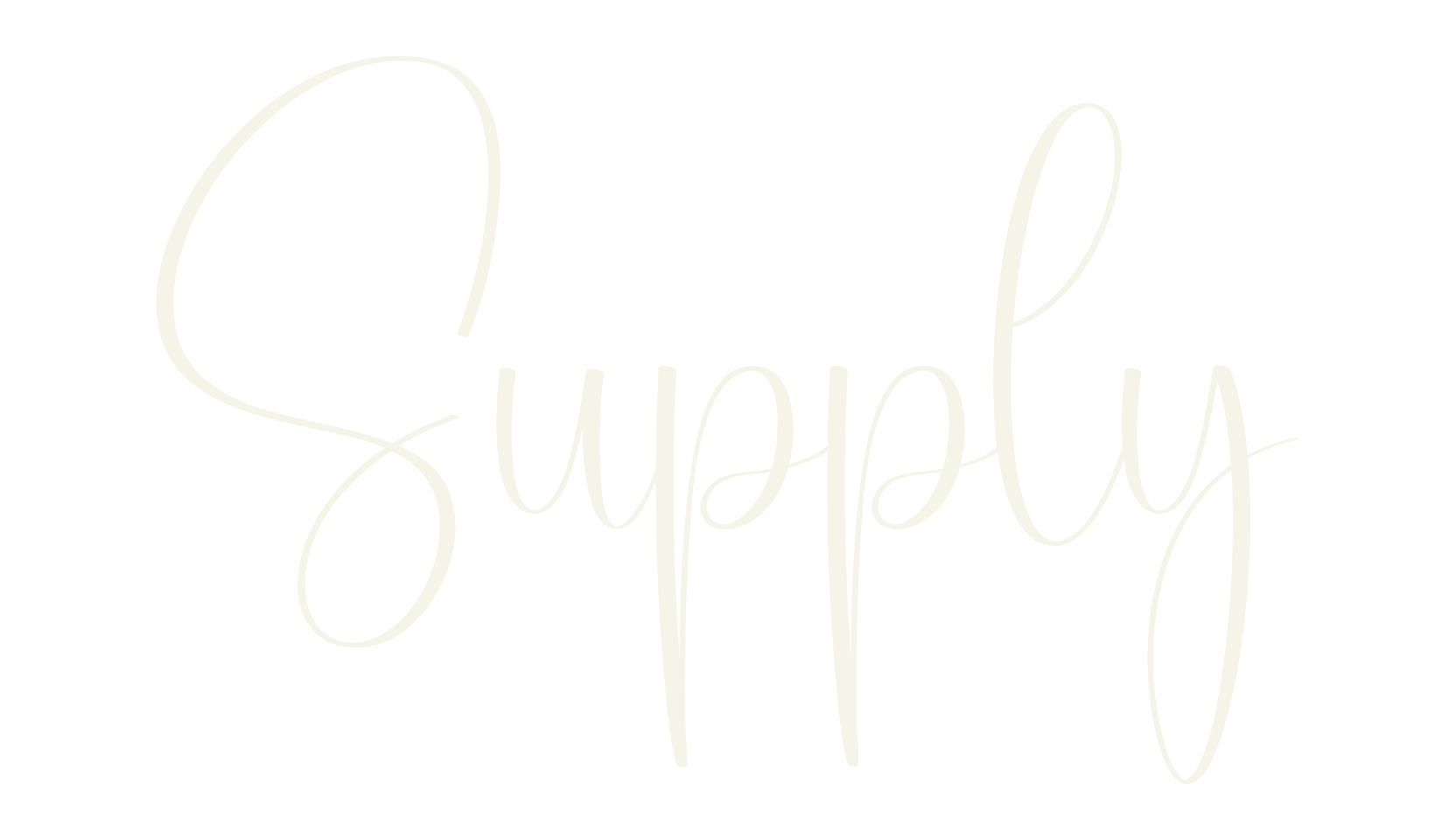 Supply, calligraphy font preview