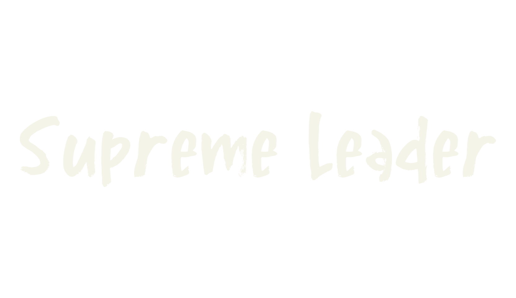 Supreme Leader, horror font preview
