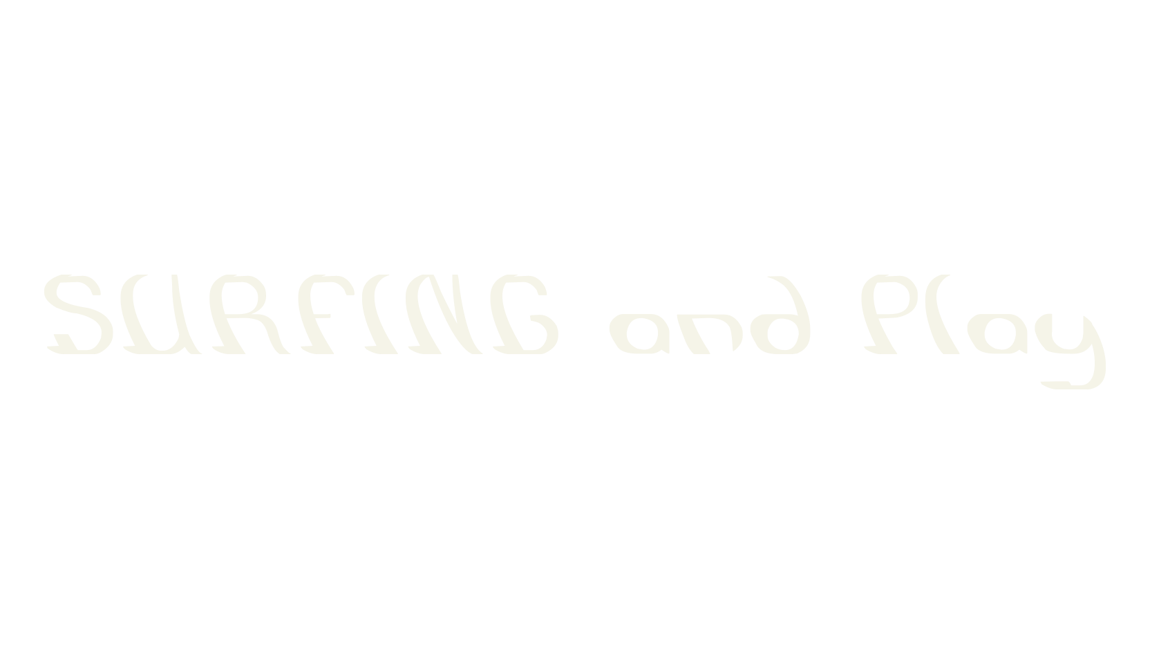 SURFING and Play, display market font preview