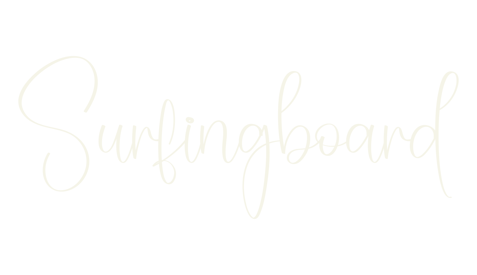Surfingboard, calligraphy font preview