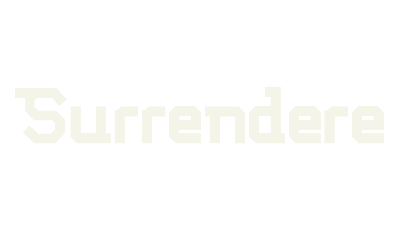 Surrendere, album cover font preview