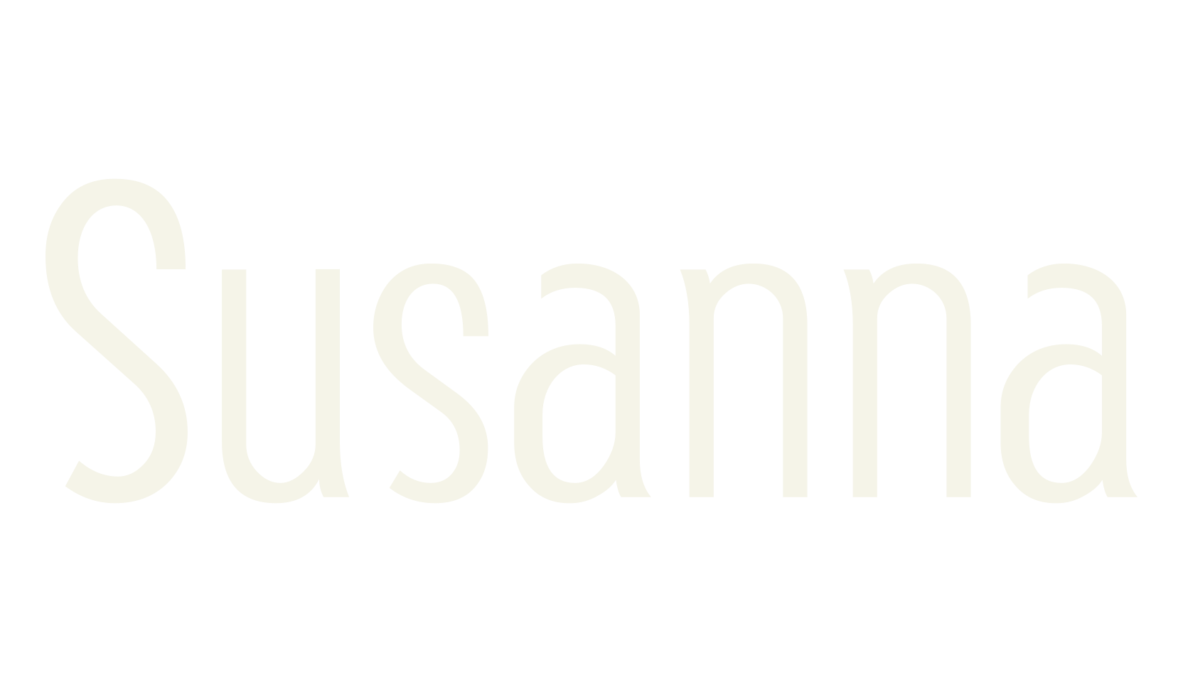 Susanna, basic font preview